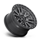 Fuel 1PC D680 Rebel 22x12 Matte Gun Metal Black Bead Ring Wheel with -44 Offset and 6x135 Bolt Pattern