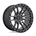 Fuel 1PC D680 Rebel 20x10 Matte Gunmetal Black Bead Ring Wheel with -18 Offset and 6x139.7 Bolt Pattern