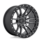 Fuel 1PC D680 Rebel 20x10 Matte Gunmetal Black Bead Ring Wheel with -18 Offset and 6x139.7 Bolt Pattern