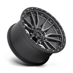 Fuel 1PC D680 Rebel 20x10 Matte Gunmetal Black Bead Ring Wheel with -18 Offset and 6x139.7 Bolt Pattern
