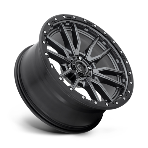 Fuel 1PC D680 Rebel 20x9 Matte Gunmetal Black Bead Ring Wheel with 6x135 Bolt Pattern and +20 Offset