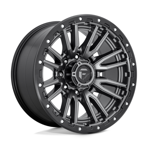 Fuel 1PC D680 Rebel 20x10 Matte Gunmetal Black Bead Ring Wheel with 8x170 Bolt Pattern and -18 Offset