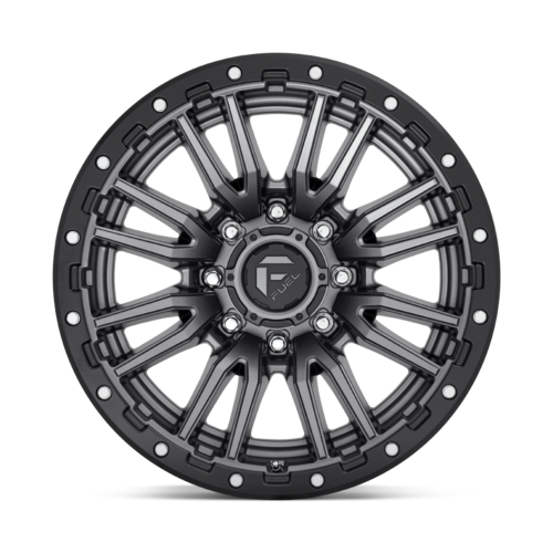 Fuel 1PC D680 Rebel 20x10 Matte Gunmetal Black Bead Ring Wheel with 8x170 Bolt Pattern and -18 Offset