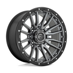 Fuel 1PC D680 Rebel 22x10 Matte Gunmetal Black Bead Ring Wheel with -18 Offset