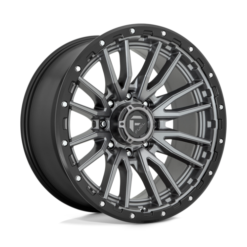 Fuel 1PC D680 Rebel 22x10 Matte Gunmetal Black Bead Ring Wheel with -18 Offset