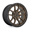 Fuel 1PC D681 Rebel 20x9 Matte Bronze Black Bead Ring Wheel with 5x139.7 Bolt Pattern