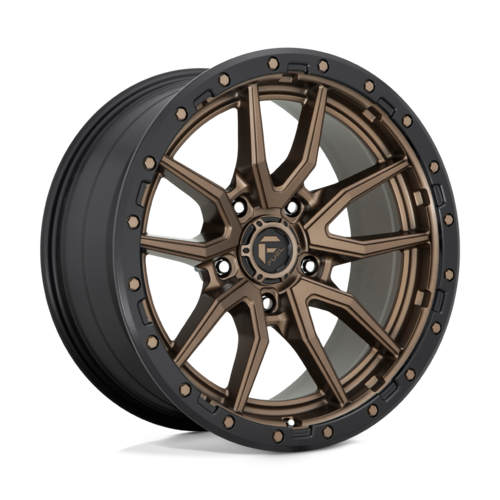 Fuel 1PC D681 Rebel 20x9 Matte Bronze Black Bead Ring Wheel with 5x139.7 Bolt Pattern
