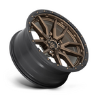 Fuel 1PC D681 Rebel 20-Inch Matte Bronze Black Bead Ring Wheel with 5x150 Bolt Pattern