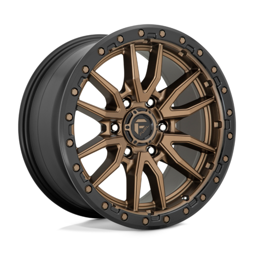 Fuel 1PC D681 Rebel 16x8 Matte Bronze Black Bead Ring Off-Road Wheel