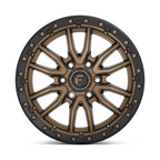 Fuel 1PC D681 Rebel 22x12 Matte Bronze Black Bead Ring Wheel - 8x170 Bolt Pattern with -44 Offset