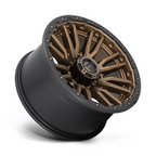 Fuel 1PC D681 Rebel 20x10 Matte Bronze Black Bead Ring Wheel - 8x165.1 Bolt Pattern, -18 Offset