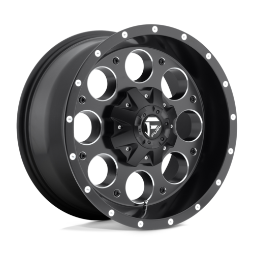 Fuel 1PC D525 Revolver 15x8 Matte Black Milled Wheel with -18 Offset and 5x120.65/5x127 Bolt Pattern