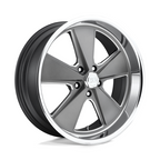 US Mag 1PC U120 Roadster 20x10.5 Matte Gun Metal Machined Wheel with 5x127 Bolt Pattern and 78.10 Center Bore