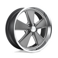 US Mag 1PC U120 Roadster 20x9 Matte Gunmetal Machined Wheel with 5x115 Bolt Pattern and +18 Offset