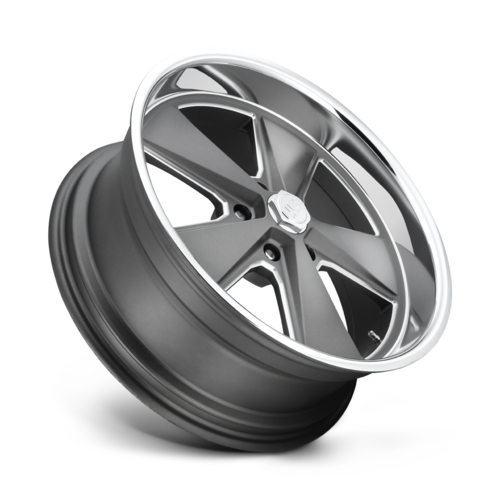 US Mag 1PC U120 Roadster 18x8 Matte Gunmetal Machined Wheel with 5x120.65 Bolt Pattern and +1 Offset