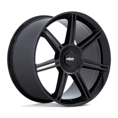 Rotiform FRA 22x10 Matte Black and Gloss Black Wheel with 5x130 Bolt Pattern and +56 Offset