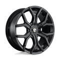 DUB 1PC Royalty 22x9.5 Inch Gloss Black Alloy Wheel with 6X135/6X139.7 Bolt Pattern and +30 Offset