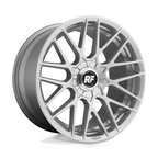 Rotiform R140 RSE 18x9.5 Inch Gloss Silver Wheel with 5x112/120 Bolt Pattern and 72.56mm Center Bore