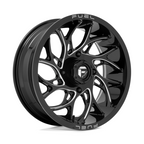 Fuel UTV D741 Runner UTV 18x7 Gloss Black Milled Wheel with 4x156 Bolt Pattern and 13mm Offset