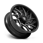 Fuel UTV D741 Runner UTV 18x7 Gloss Black Milled Wheel with 4x156 Bolt Pattern and 13mm Offset
