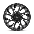 Fuel UTV D741 Runner UTV 18x7 Gloss Black Milled Wheel with 4x156 Bolt Pattern and 13mm Offset