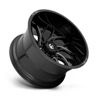 Fuel 1PC D741 Runner 22x12 Inch Gloss Black Milled Off-Road Wheel with 5x139.7 Bolt Pattern and -44mm Offset