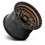 Fuel UTV D777 Runner 15x10 Bronze with Black Ring Wheel for UTVs