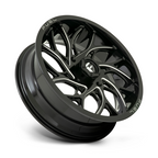 Fuel UTV D741 Runner 20x7 Gloss Black Milled Wheel with 4x156 Bolt Pattern and 13mm Offset