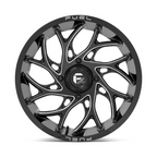 Fuel UTV D741 Runner 20x7 Gloss Black Milled Wheel with 4x156 Bolt Pattern and 13mm Offset