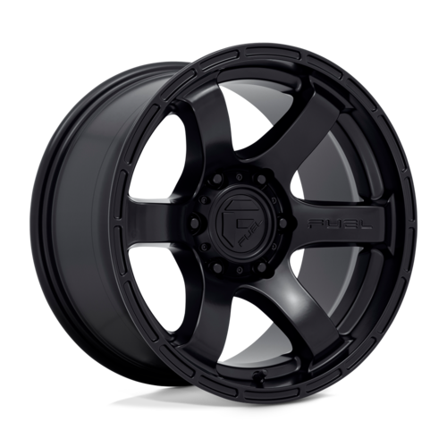 Fuel 1PC D766 RUSH Satin Black 18x9 Wheel with 6x139.7 Bolt Pattern and 106.10mm Center Bore