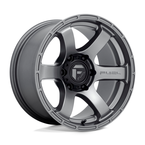 Fuel 1PC D767 RUSH Matte Gun Metal 18x9 Wheel with -12mm Offset and 6x139.7 Bolt Pattern