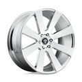 DUB 1PC S131 8-Ball Chrome Wheel 24x10 with 6x139.7 Bolt Pattern and +20 Offset