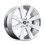 DUB 1PC S131 8-Ball Chrome Wheel 24x10 with 6x139.7 Bolt Pattern and +20 Offset