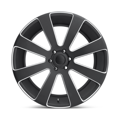 DUB 1PC S187 8-Ball Matte Black Milled 24x10 Wheel with 6x135 Bolt Pattern +30 Offset