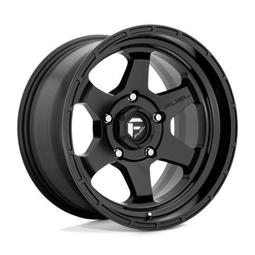 Fuel 1PC D664 SHOK 17x9 Matte Black Wheel with 6x139.7 Bolt Pattern and +20 Offset