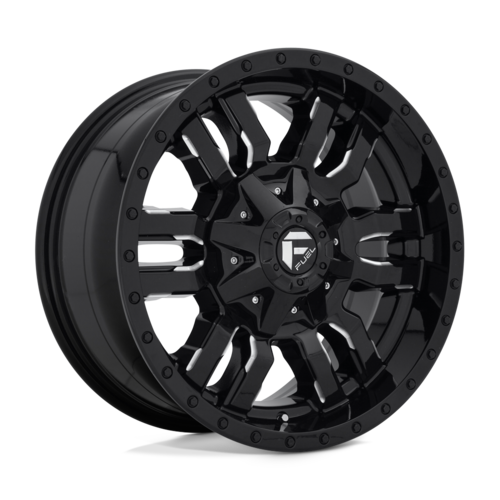Fuel 1PC D595 SLEDGE 18x9 Black Gloss Milled Wheel with 8x165.1 Bolt Pattern and +20 Offset