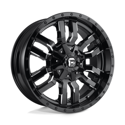 Fuel 1PC Sledge 17x9 Wheel with Gloss Black Milled Finish and -12 Offset