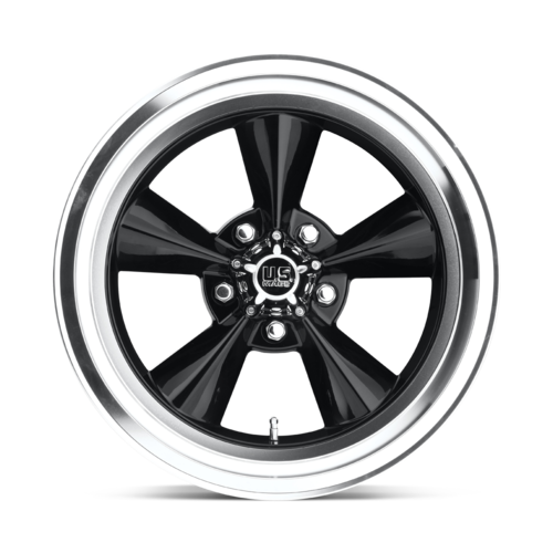 US Mag 1PC U107 Standard 15x7 Gloss Black Wheel with -5 Offset and 5x120.65 Bolt Pattern