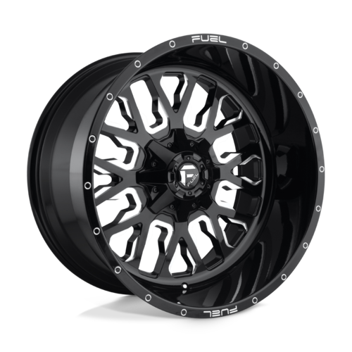 Fuel 1PC D611 Stroke 20x9 Wheel with Gloss Black Milled Finish and 6x135/6x139.7 Bolt Pattern