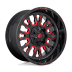 Fuel 1PC D612 Stroke 17x9 Inch Gloss Black Red Tinted Clear Wheel with 6x135/139.7 Bolt Pattern and 106.10 Center Bore