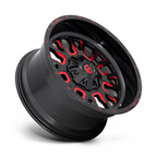 Fuel 1PC D612 Stroke 20x10 Gloss Black Red Tinted Clear Wheel with -19 Offset and 6x135/139.7 Bolt Pattern