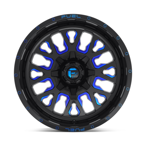 Fuel 1PC D645 Stroke 20x9 Inch Gloss Black Blue Tinted Clear Wheel