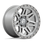Fuel 1PC Syndicate 17x9 Silver Platinum Wheel with 5x127 Bolt Pattern and +1 Offset