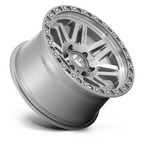 Fuel 1PC D812 SYNDICATE 17x9 Silver Platinum Wheel with 6x139.7 Bolt Pattern and +1 Offset