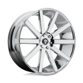 DUB 1PC Shot Calla 22x9 Chrome Wheel with 5x120 Bolt Pattern and +38 Offset