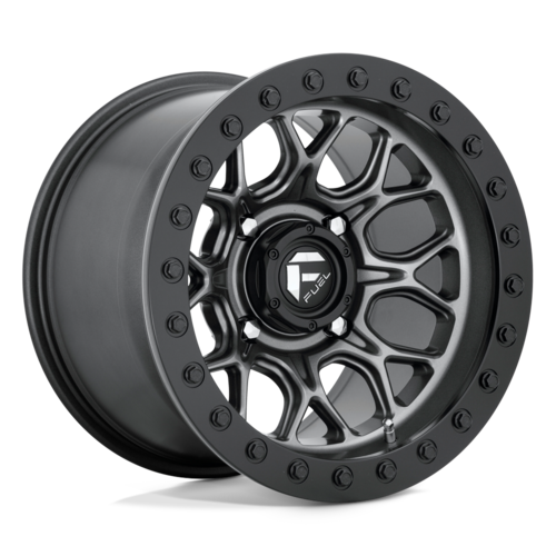 Fuel UTV D919 Tech 15x10 Matte Gunmetal Black Beadlock Wheel with 4x137 Bolt Pattern