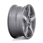 Niche 1PC M270 Teramo 18x8 Alloy Wheel with 5x114.3 Bolt Pattern and Anthracite Brushed Finish