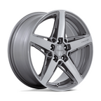 Niche 1PC M270 Teramo 18x8 Silver Anthracite Brushed Face Wheel with 5x120 Bolt Pattern and +40 Offset