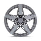 Niche 1PC M270 Teramo 18x8 Silver Anthracite Brushed Face Wheel with 5x120 Bolt Pattern and +40 Offset