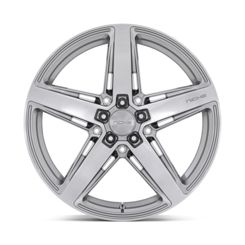 Niche 1PC M270 Teramo 20x9 Anthracite Brushed Wheel with 5x108 Bolt Pattern and +38 Offset
